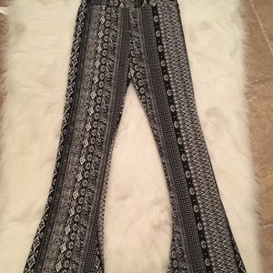 High Waisted stretch fit and flare pants